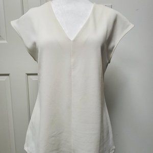 Ann Taylor Cap Sleeve V-Neck Shell Top
